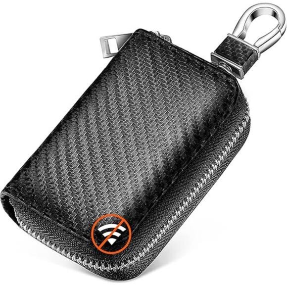 Faraday Bags for Car Key Fob Carbon Fiber Car Signal Blocking Bags Car Key - Picture 7 of 7